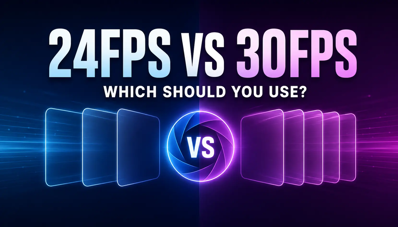 24fps vs 30fps comparison for choosing a video podcast frame rate